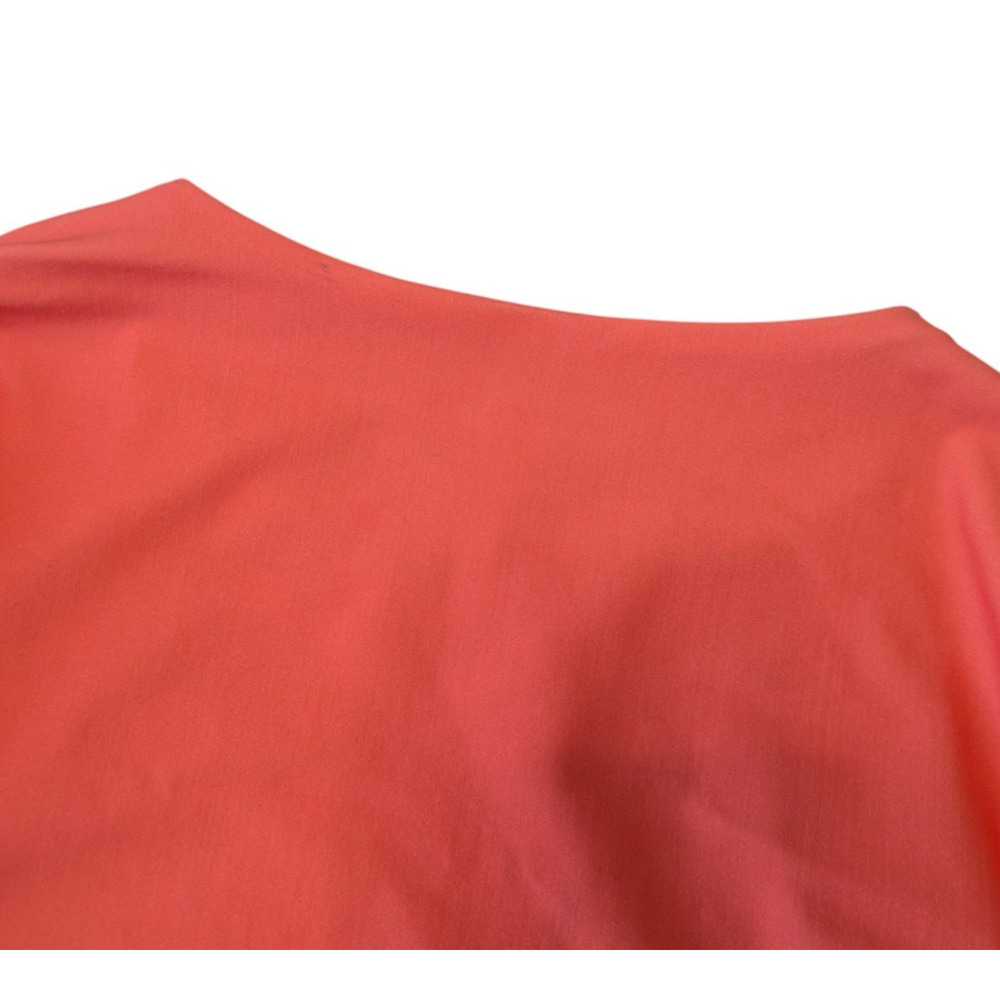 Maaji Cali Sunset Ada Long Sleeve Bikini Top Size Small Reversible Coral Orange - Picture 9 of 10